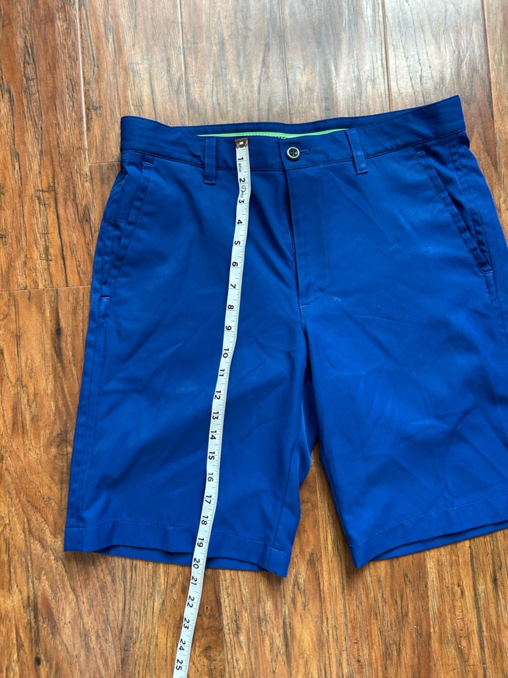 Men’s Golf Shorts Royal Blue with Pockets Breathable - Picture 5 of 9